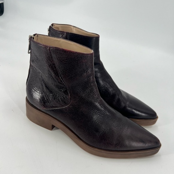 🌸ZARA brown zip up boots 9.5 - Picture 10 of 10